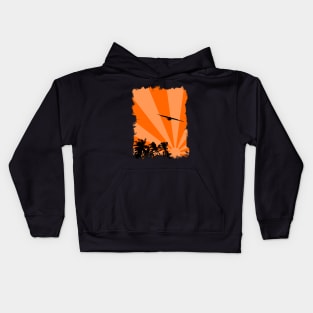 Seagull and palms Kids Hoodie